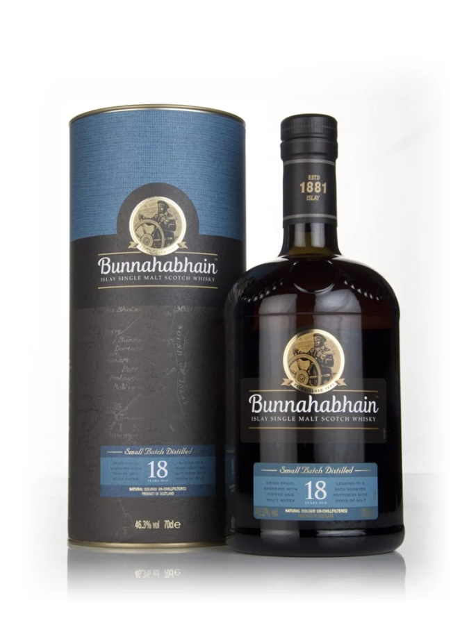 BUNNAHABHAIN 18 Year Old, 46.3% ABV