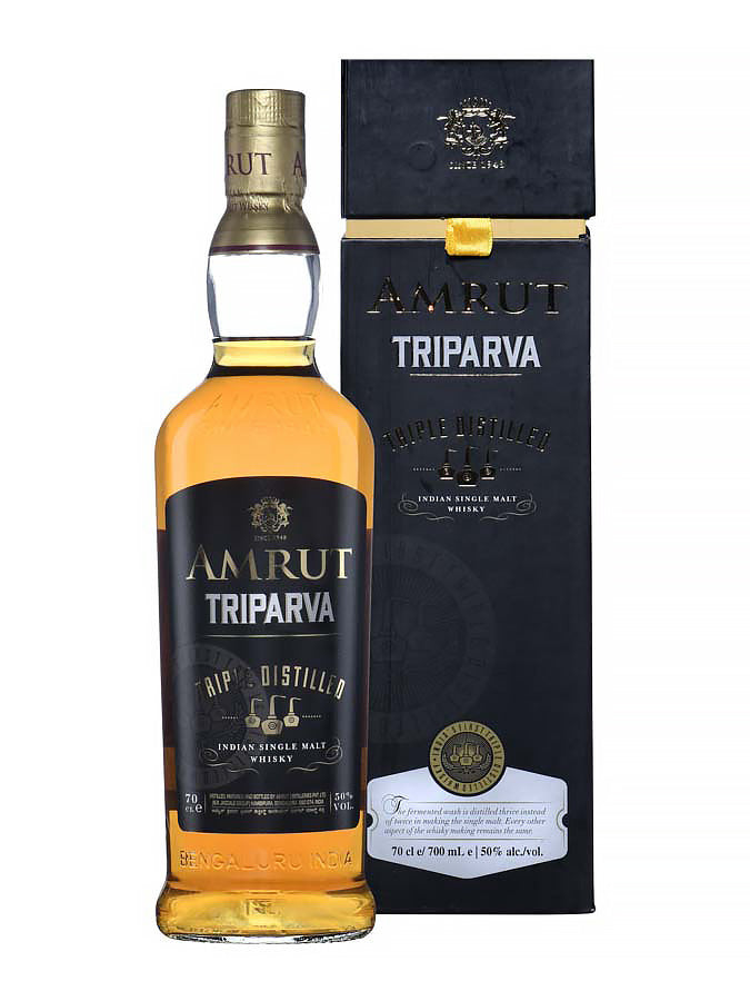 AMRUT Triparva Triple Distilled, 50% ABV
