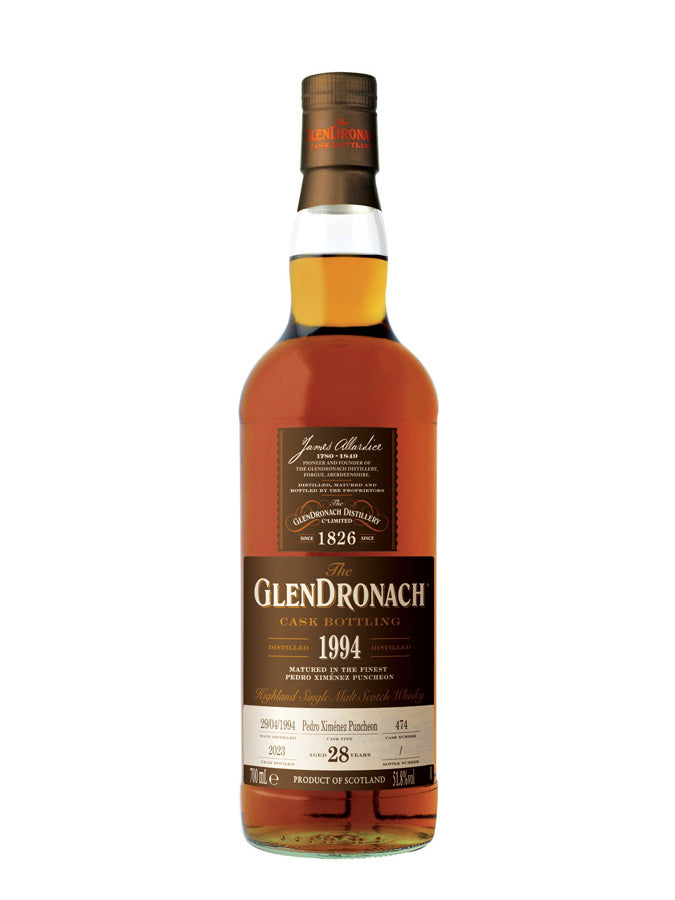 GLENDRONACH 28 YO 1994 PX Sherry Puncheon #474, 51.8% ABV