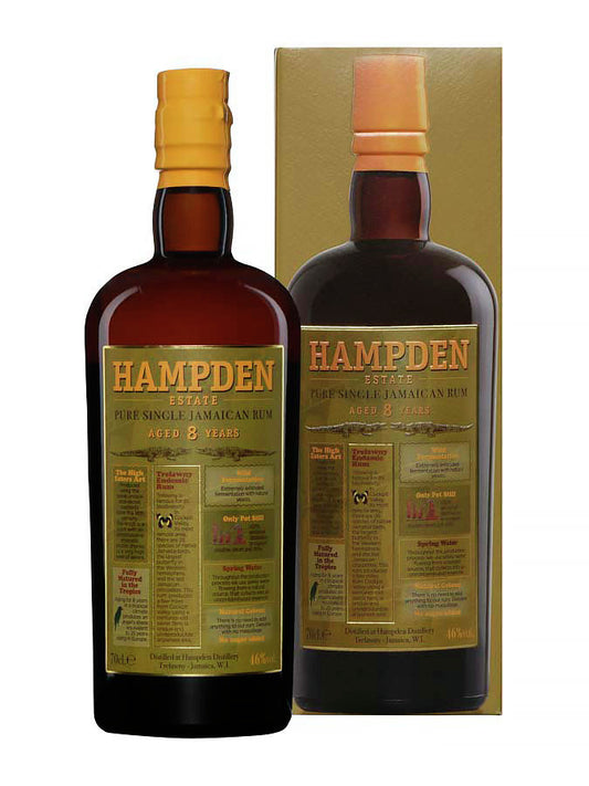 HAMPDEN 8 Year Old, 46% ABV