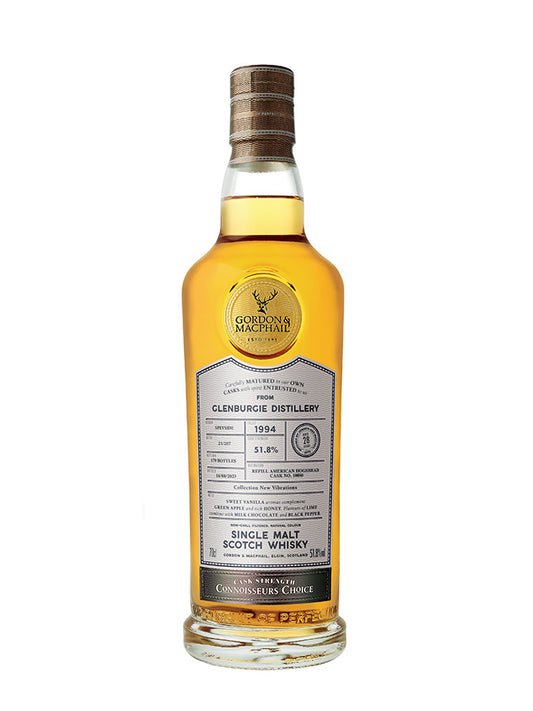 GLENBURGIE 28 Year Old 1994 New Vibrations Gordon & Macphail, 52.3% ABV