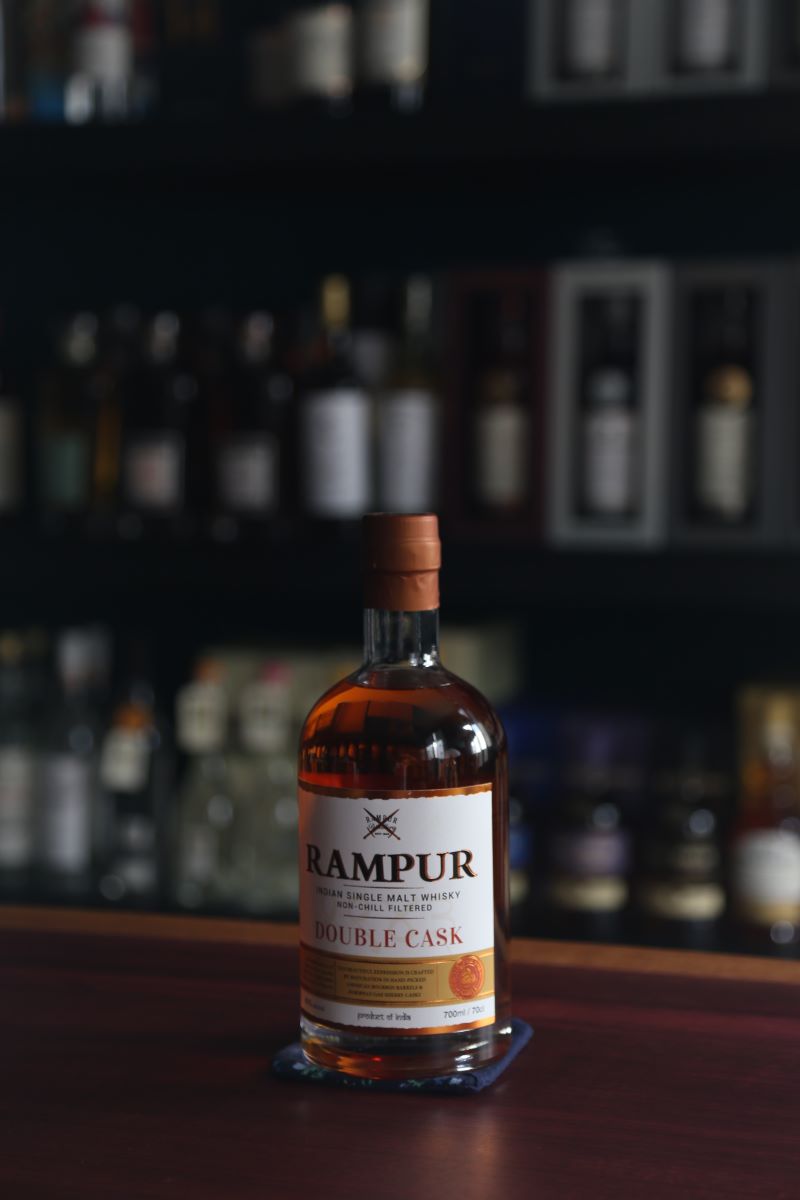 RAMPUR Double Cask Single Malt, 45% ABV