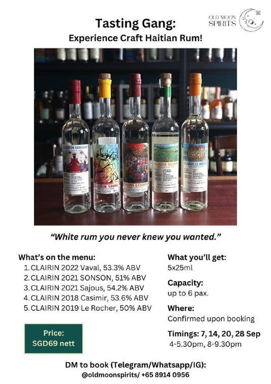 Tasting Gang Vol 1 [Clairin]: Discover quality white rums from Haiti!